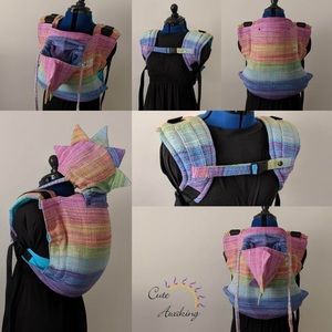 EUC Rainbow Frog Solara Glow onbuhimo w/ hoodie